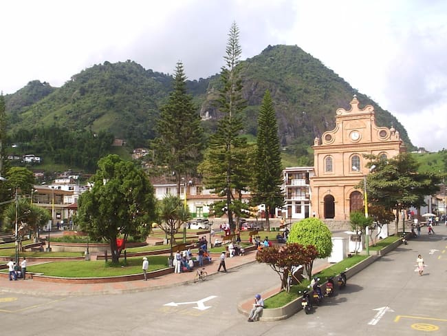 Foto de archivo y referencia / parque de Riosucio , Caldas