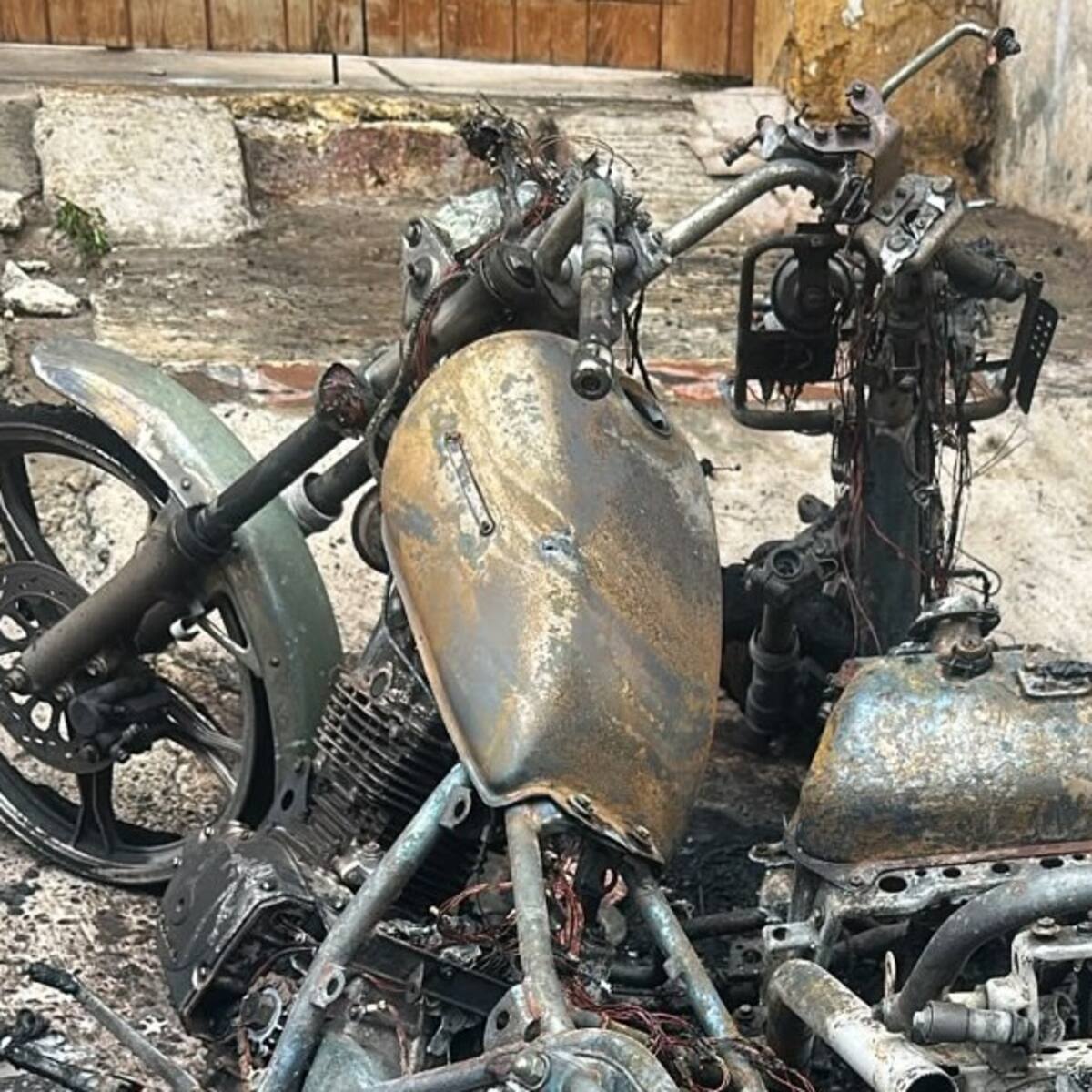 Atendieron incendio de dos motocicletas en el barrio Getsemaní de Cartagena