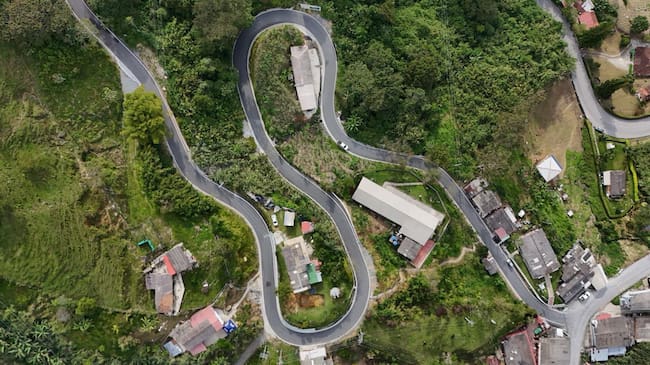 Infraestructura vial lograda gracias a Obras por Impuestos. Cortesía: Gobernación de Antioquia