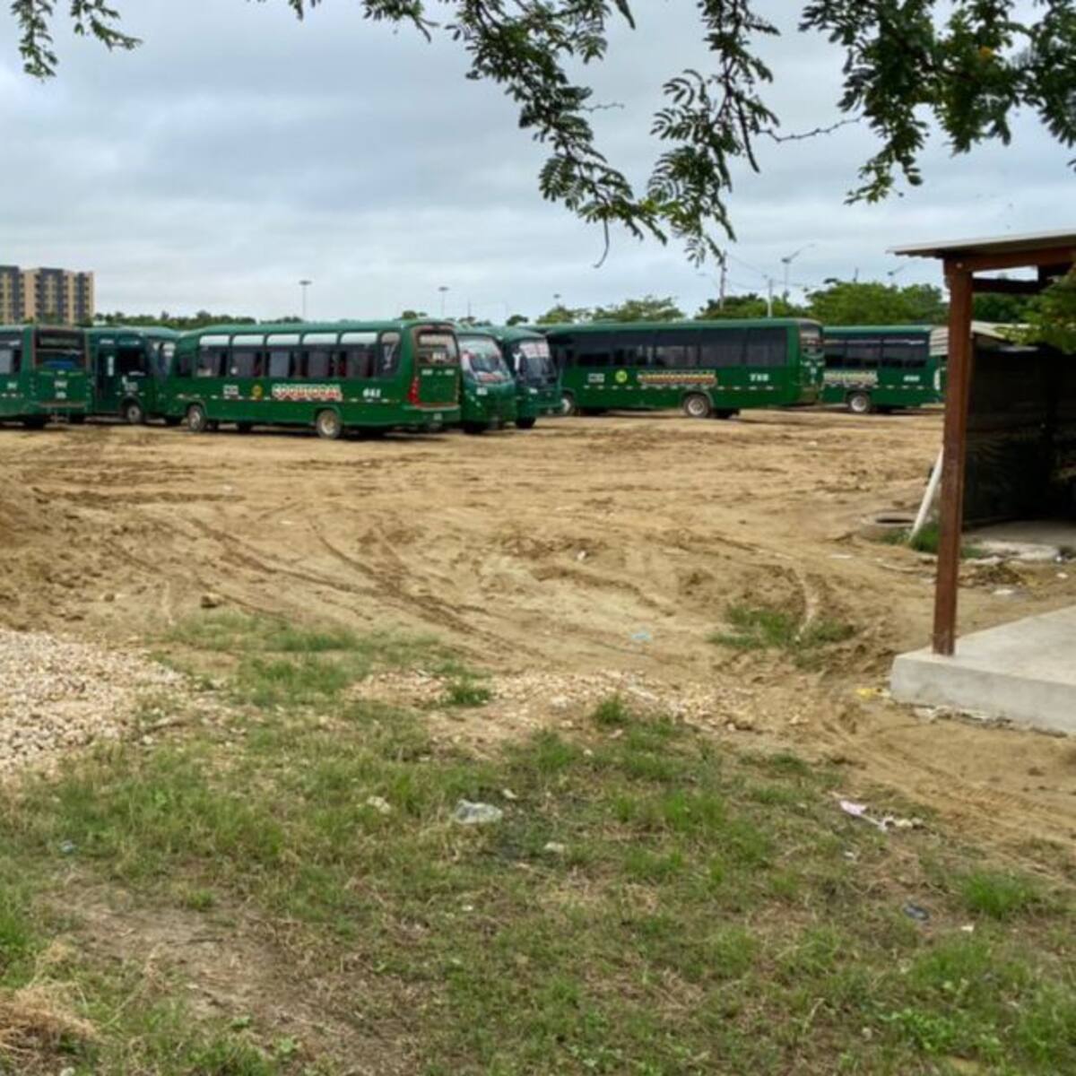 Conductores protestan por crímenes y ataques a buses en Barranquilla