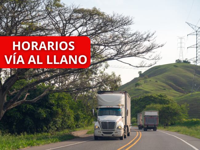 Imagen de referencia a carretera en Colombia con transporte de carga/ Horarios vía al llano/ Getty Images