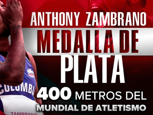 ¡Histórico! Anthony Zambrano conquistó la plata en el Mundial de Atletismo