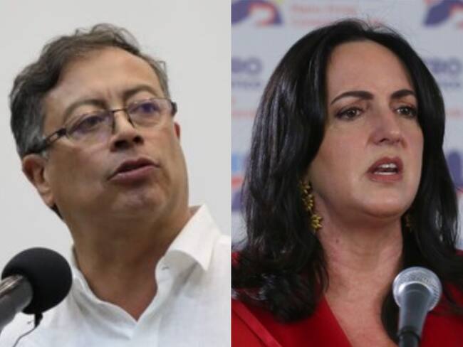 Gustavo Petro y María Fernanda Cabal. Foto: Presidencia / Colprensa - Camila Díaz