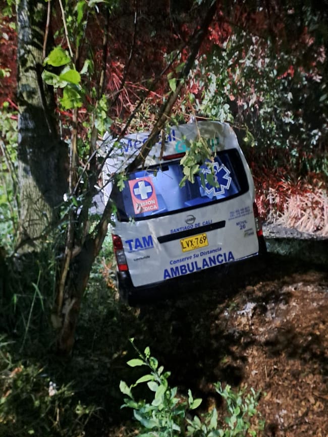 Accidente enla vía Cali - Palmira
