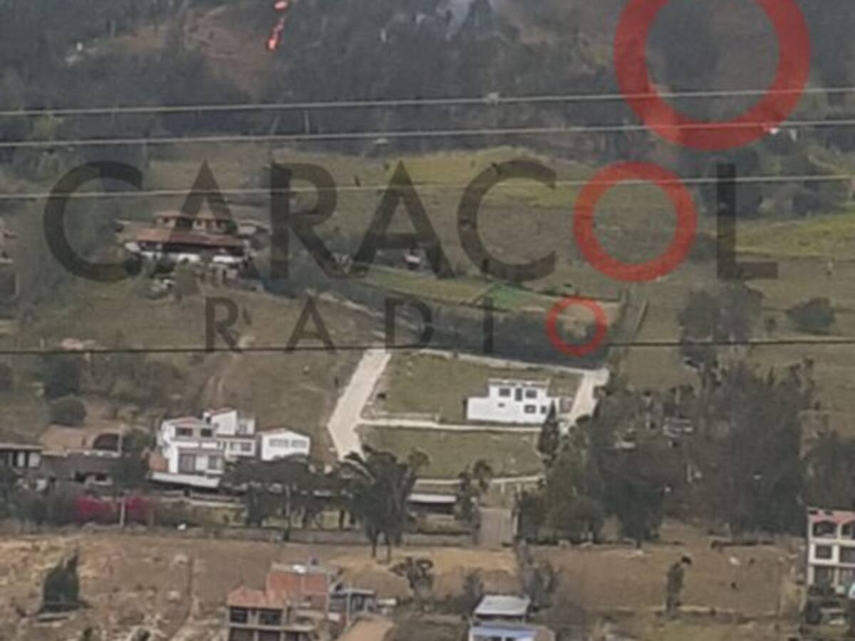 Jenesano es el epicentro de un nuevo incendio en Boyacá