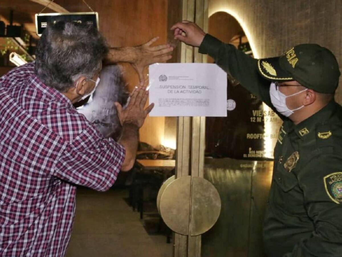 Cierran dos negocios en Centro Histórico de Cartagena por incumplir medidas