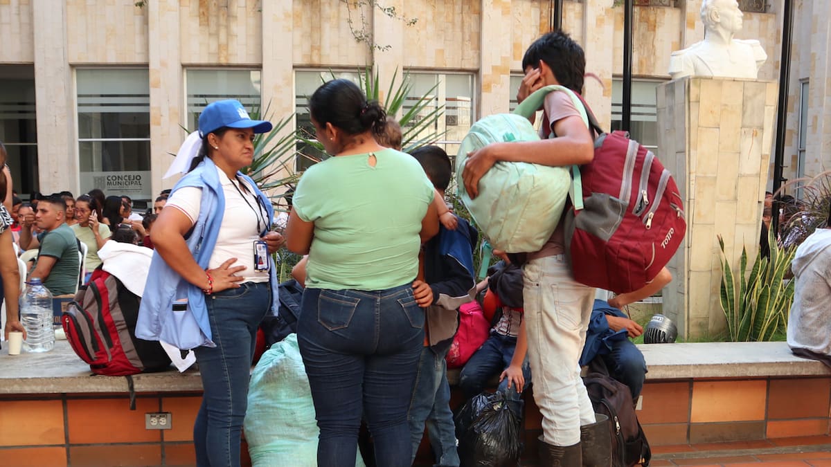 930 familias han llegado desplazadas desde el Catatumbo a la ciudad de Cúcuta
