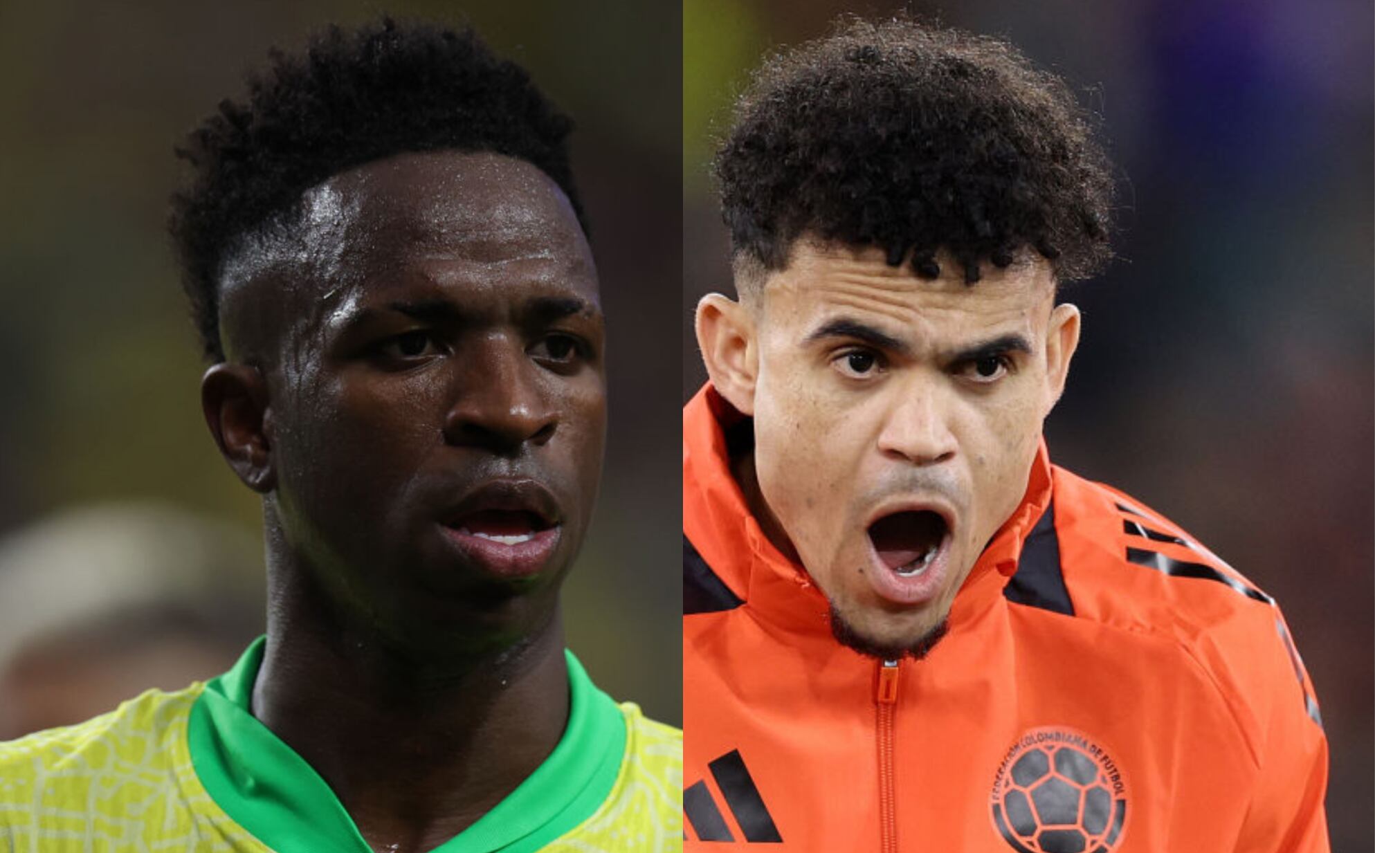 Vinícius Júnior y Luis Díaz / Getty Images