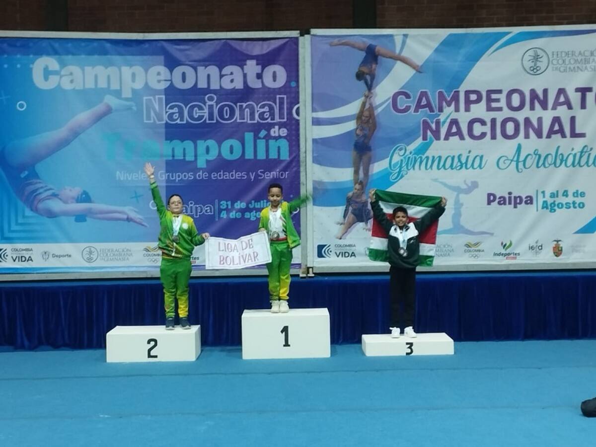 Gimnasia de Bolívar obtuvo seis medallas de oro en Clasificatorios Nacionales Juveniles