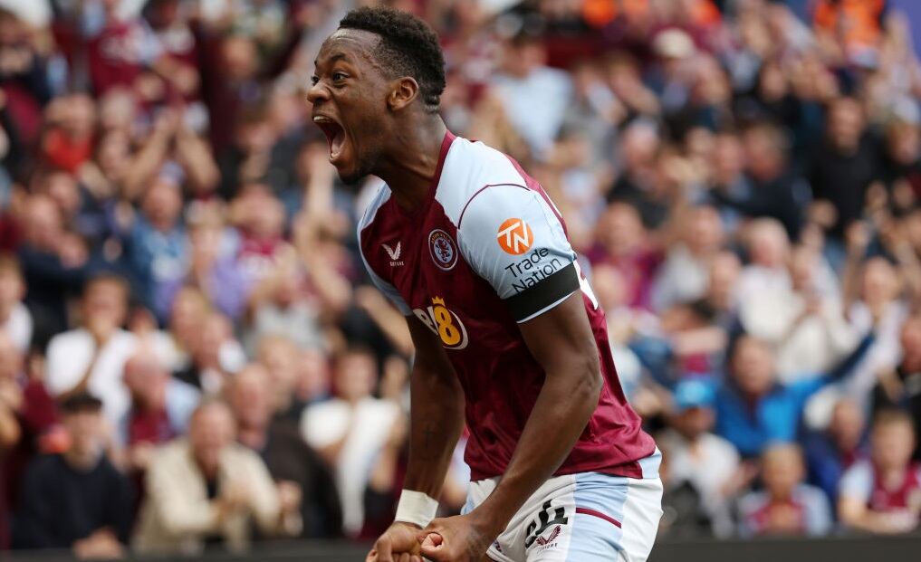 Jhon Jader Durán celebra su gol ante Crystal Palace (Photo by Matthew Lewis/Getty Images)