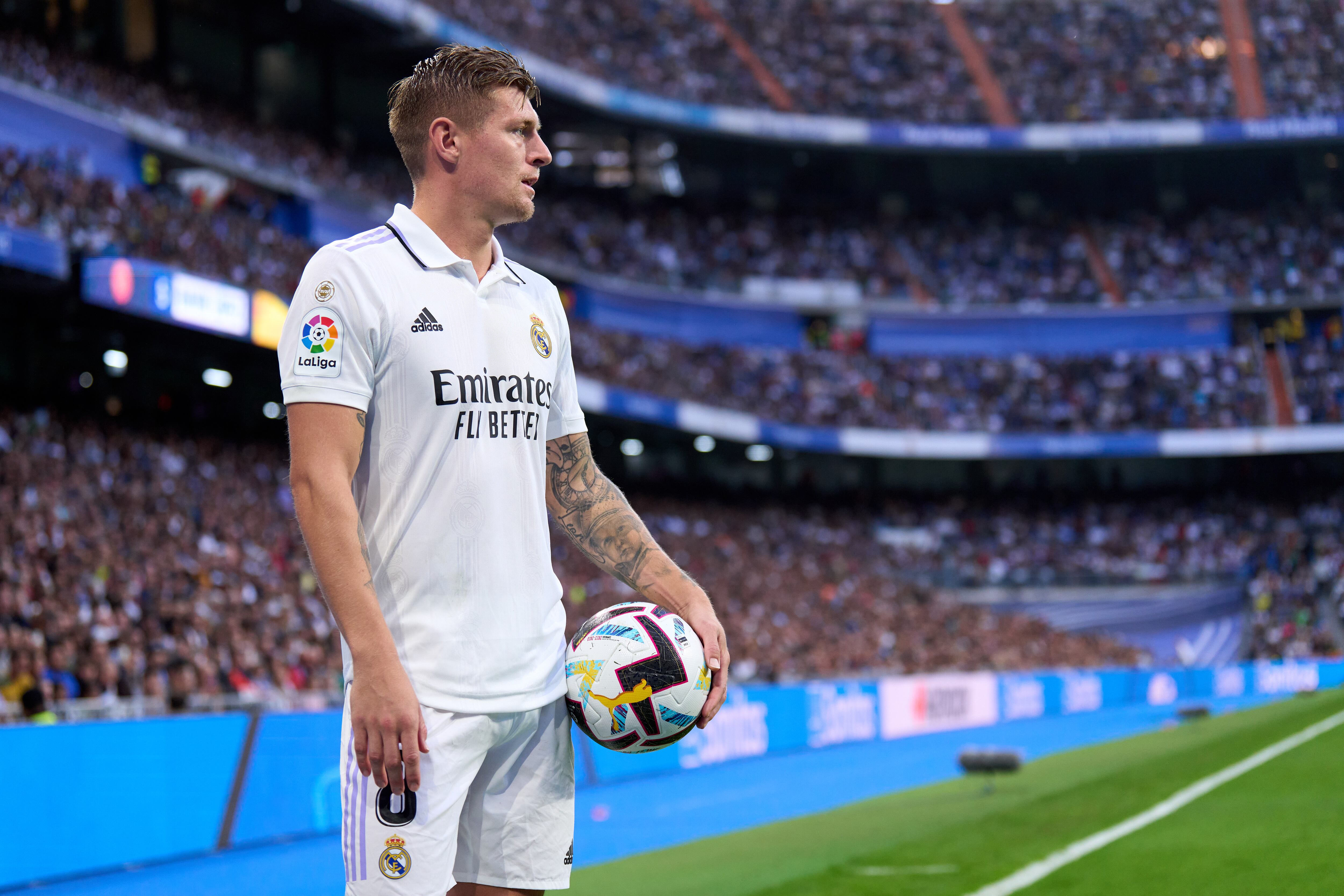 Toni Kroos, volante alemán del Real Madrid.