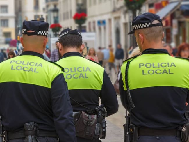 Policías en la región de Málaga, España.                           Foto: Getty 