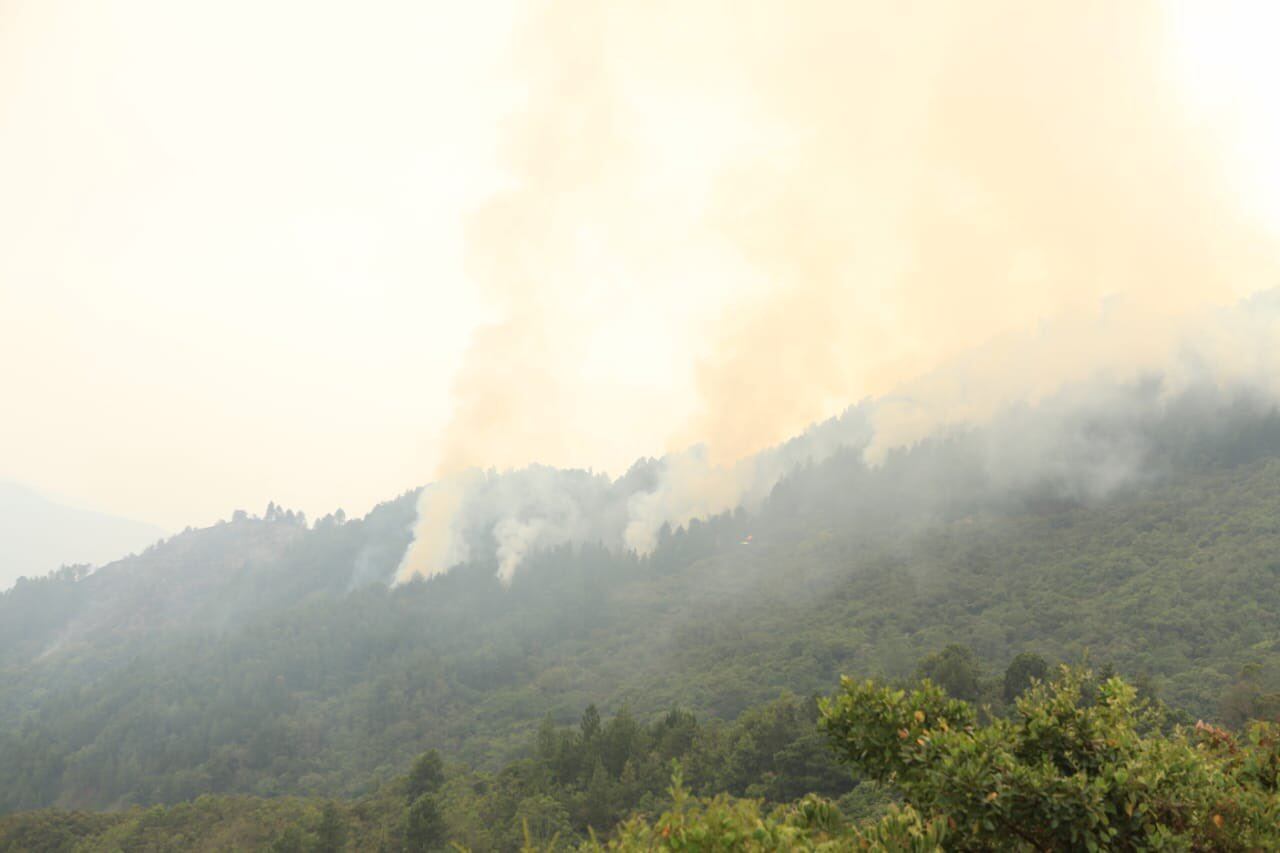 Incendio en cerro de Cristo Rey / Foto: Alcaldía de Cali