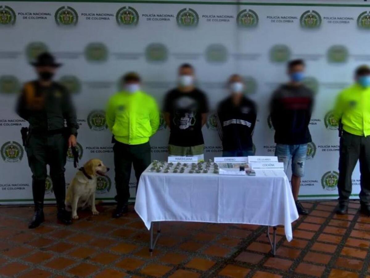 Tres hombres fueron capturados en Pereira por tráfico de drogas