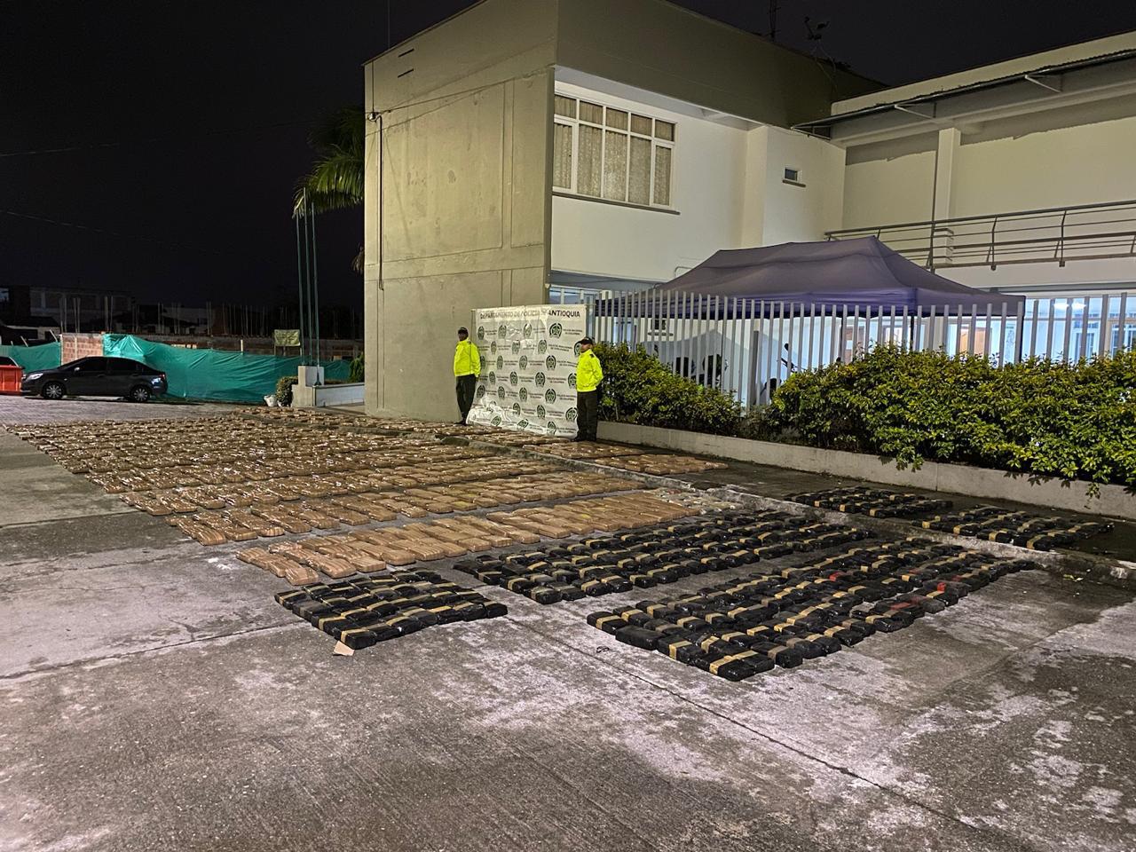 Marihuana incautada- foto policía Antioquia