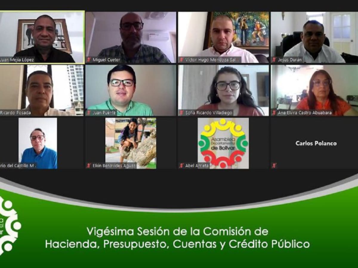 Proyecto de presupuesto 2021 en Bolívar pasará a votación en plenaria