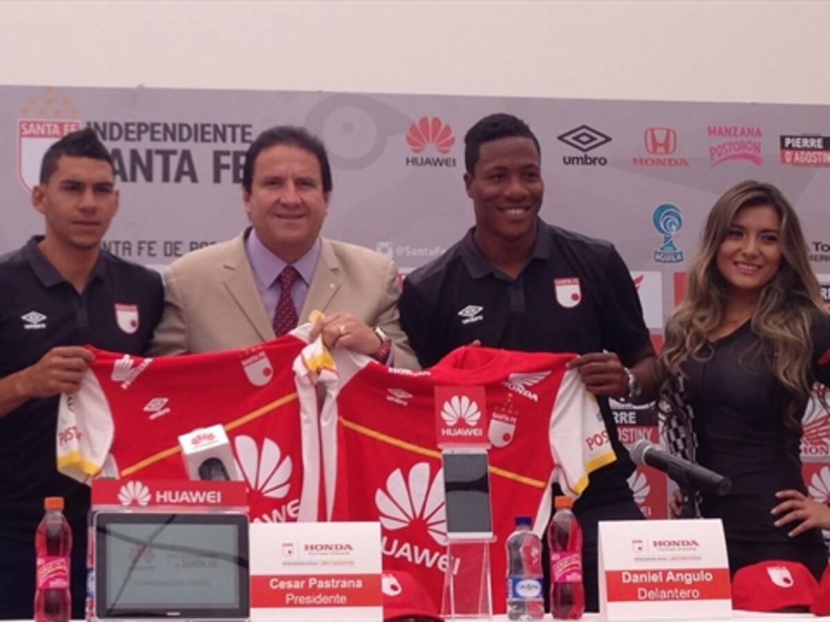 Yeison Gordillo y Daniel Angulo; los nuevos jugadores de Santa Fe