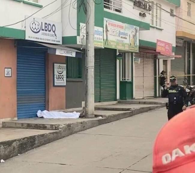 Habitante en condición de calle asesinado en Ocaña. / Foto: Cortesía.