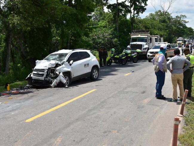 Dos muertos por accidente de tránsito en la vía a Barrancabermeja