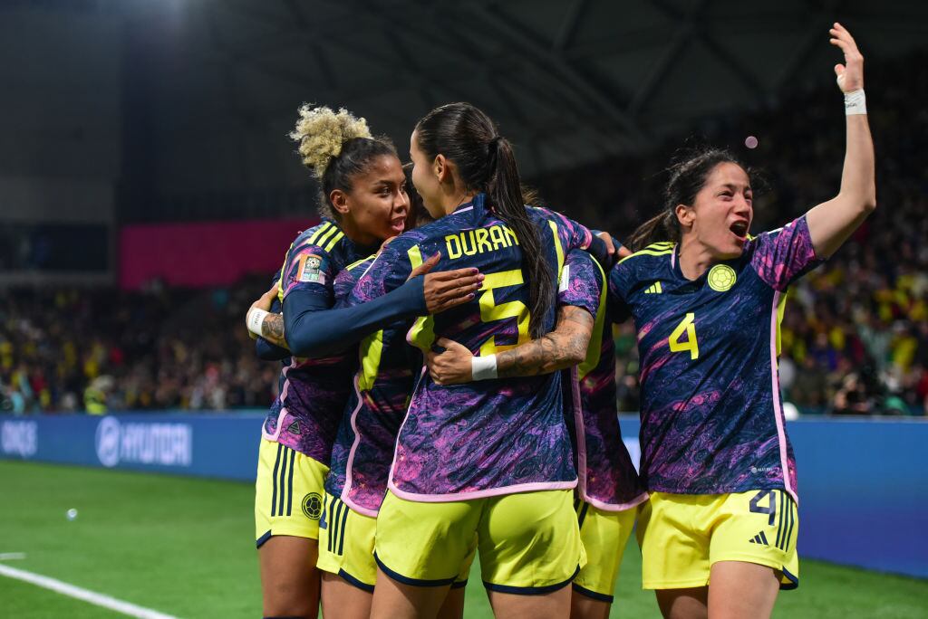 Selección Colombia femenina en el Mundial Femenino 2023 durante los octavos de final contra Jamaica. Foto:  Alexander Bogatyrev/SOPA Images/LightRocket via Getty Images.