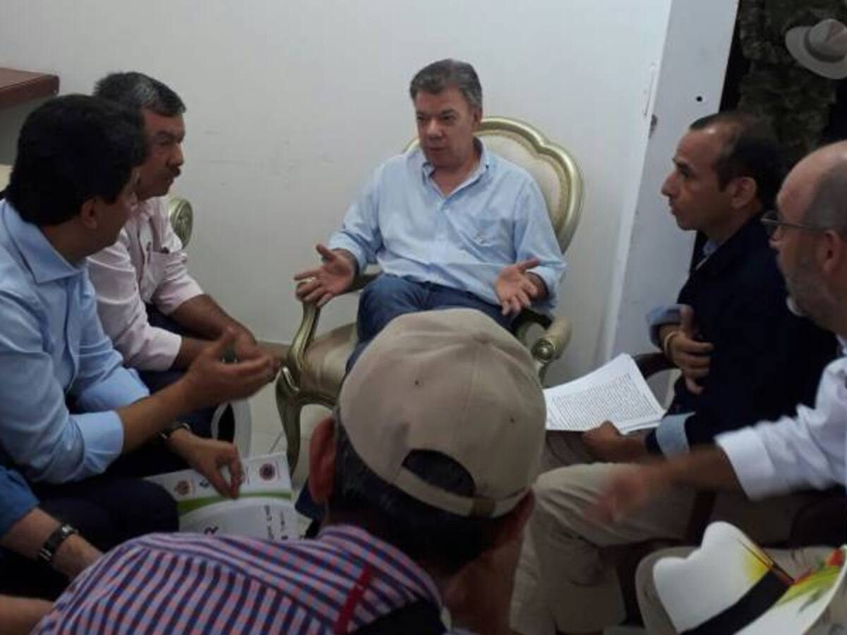Arroceros de Huila fueron escuchados por el presidente Santos