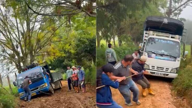 Comunidad protesta por mal estado de la vía en Los Santos, Santander