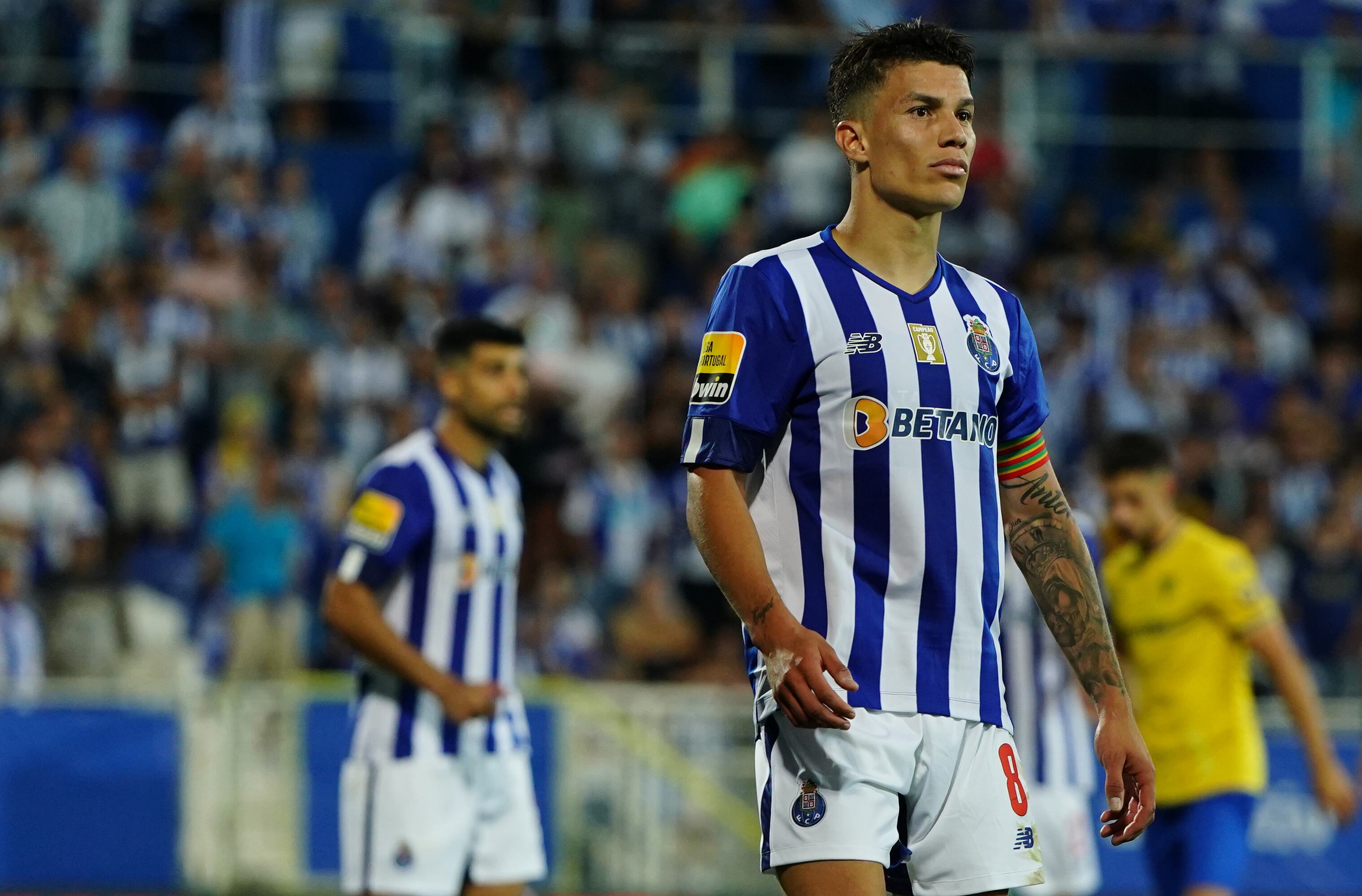 Matheus Uribe, volante colombiano del Porto.  (Photo by Gualter Fatia/Getty Images)