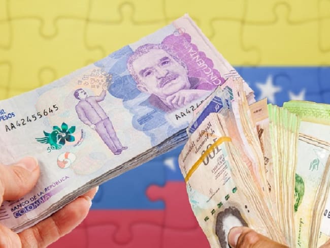 Peso colombiano y bolívar venezolano.