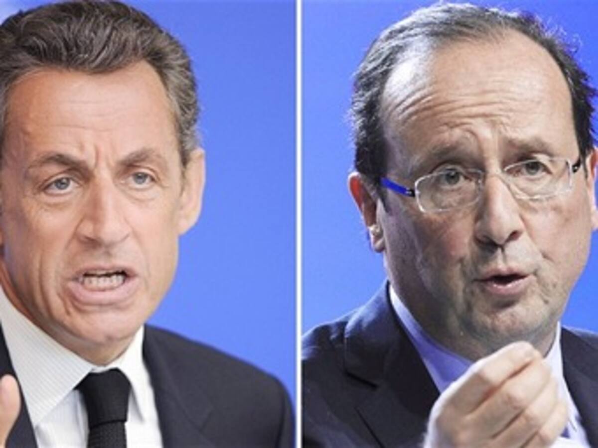 Hollande se impone a Sarkozy y se convierte en favorito para presidir Francia