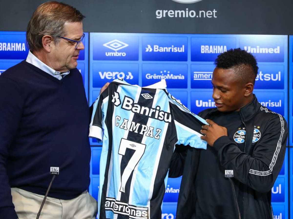 Jaminton Campaz usará número de histórico jugador de Gremio
