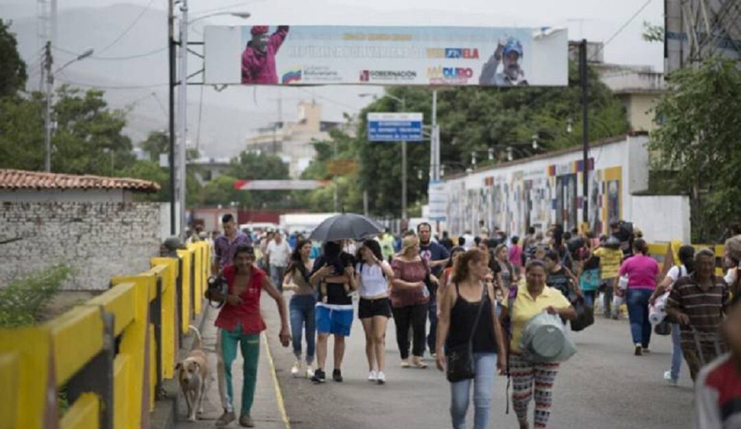 Venezolanos en la frontera