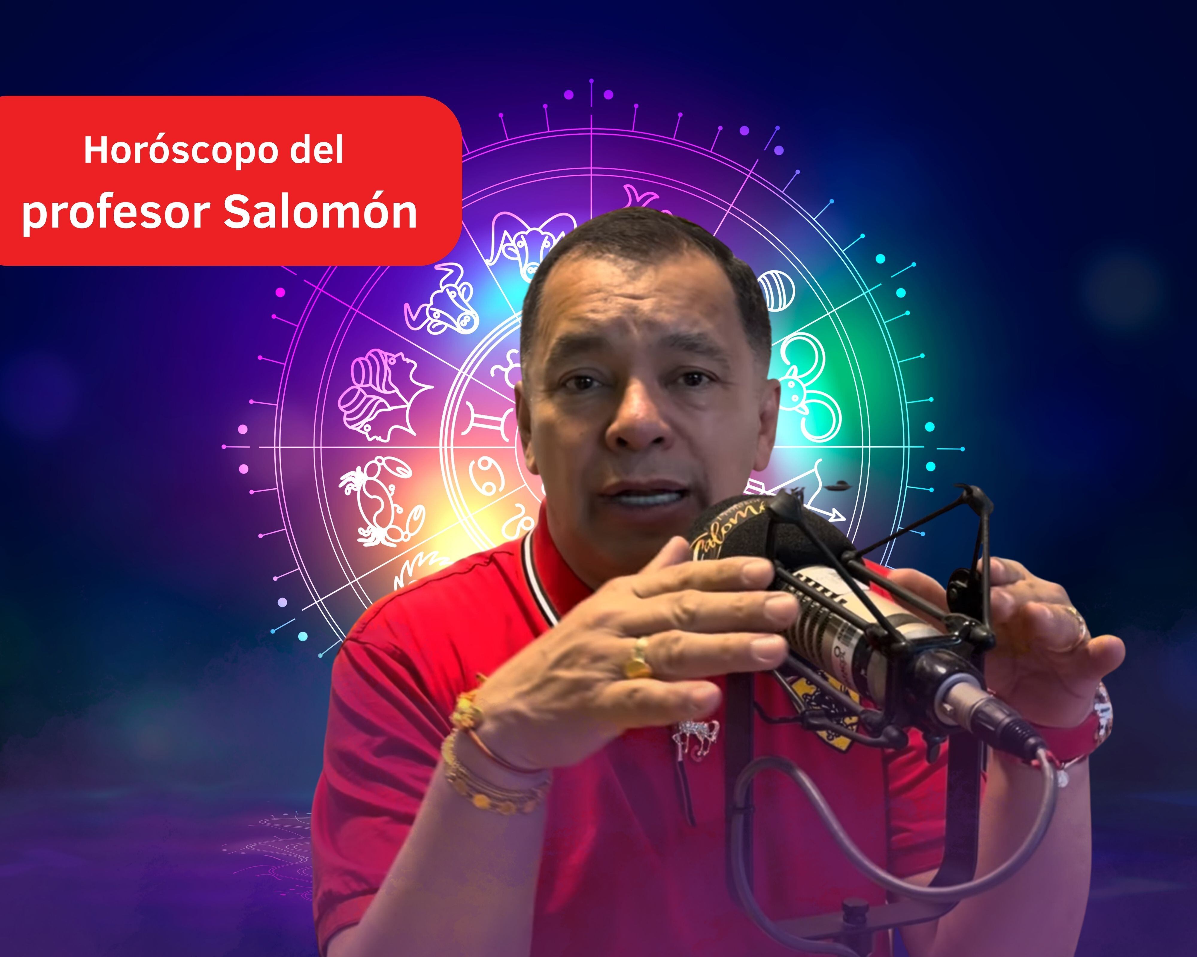 METADATOS: Él es el profesor Salomón, experto en la lectura del Horóscopo y el Tarot (Crédito: Profesor Salomón - Youtube) // De fondo: Imagen ilustrativa del horóscopo (crédito: Getty Images).