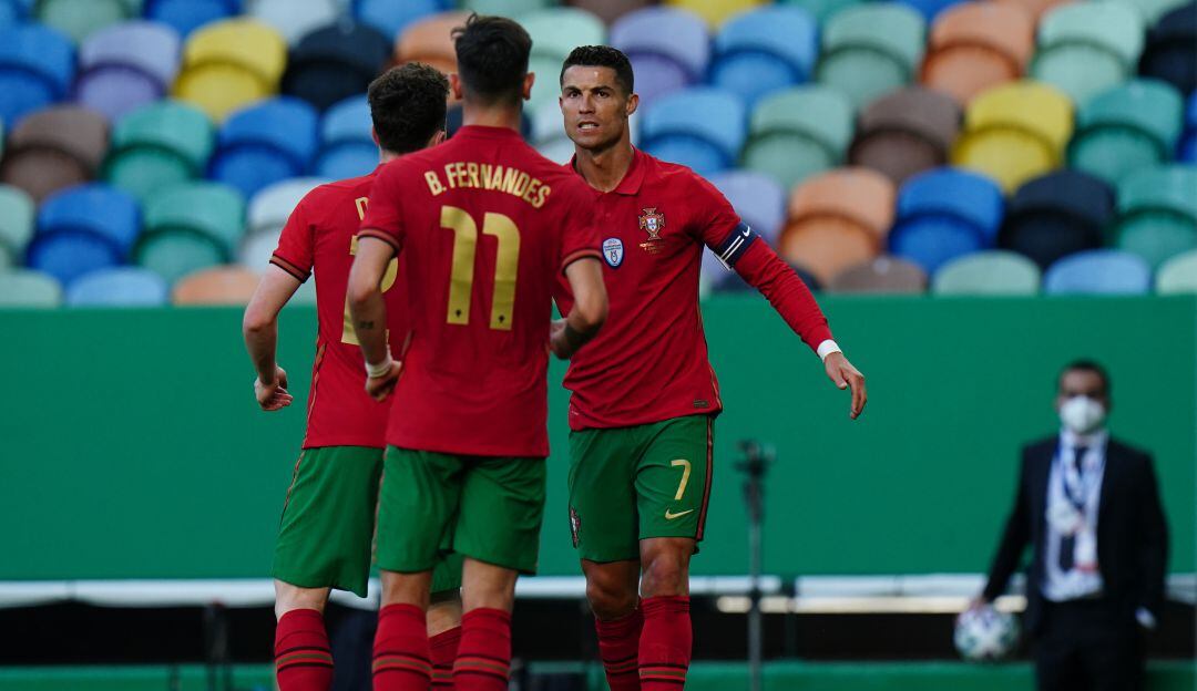 Portugal vs. Israel en un partido preparatorio para la Eurocopa
