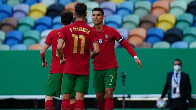 Portugal vs. Israel en un partido preparatorio para la Eurocopa