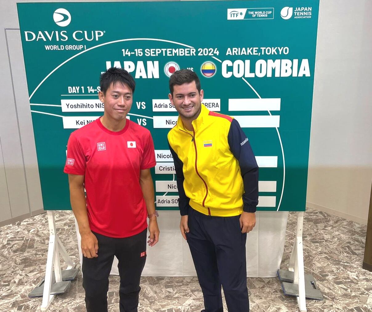 Nicolás Mejía tras su enfrentamiento por Copa David / fedecoltenis.com