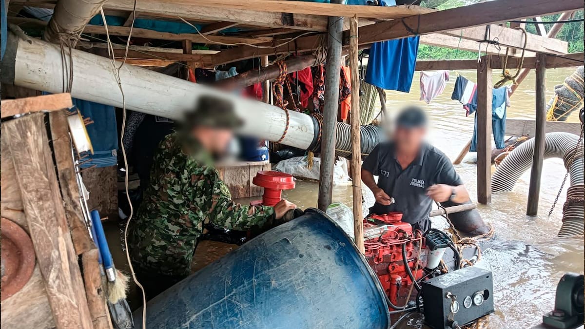 Asonada contra el Ejército en Caquetá en medio de una operación contra minería ilegal