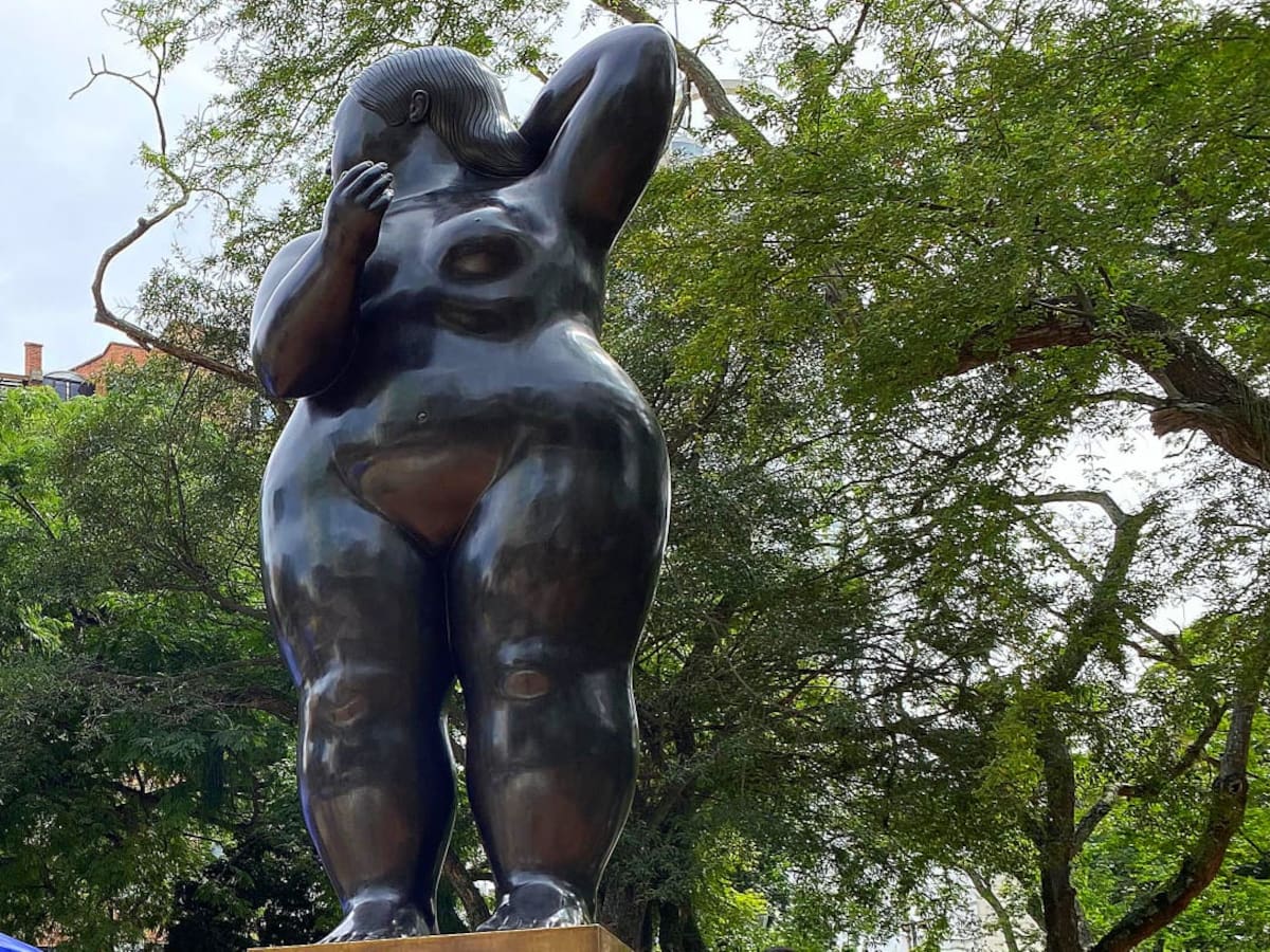 Así luce ‘La Gorda’ de Botero en Bucaramanga luego de ser nuevamente restaurada