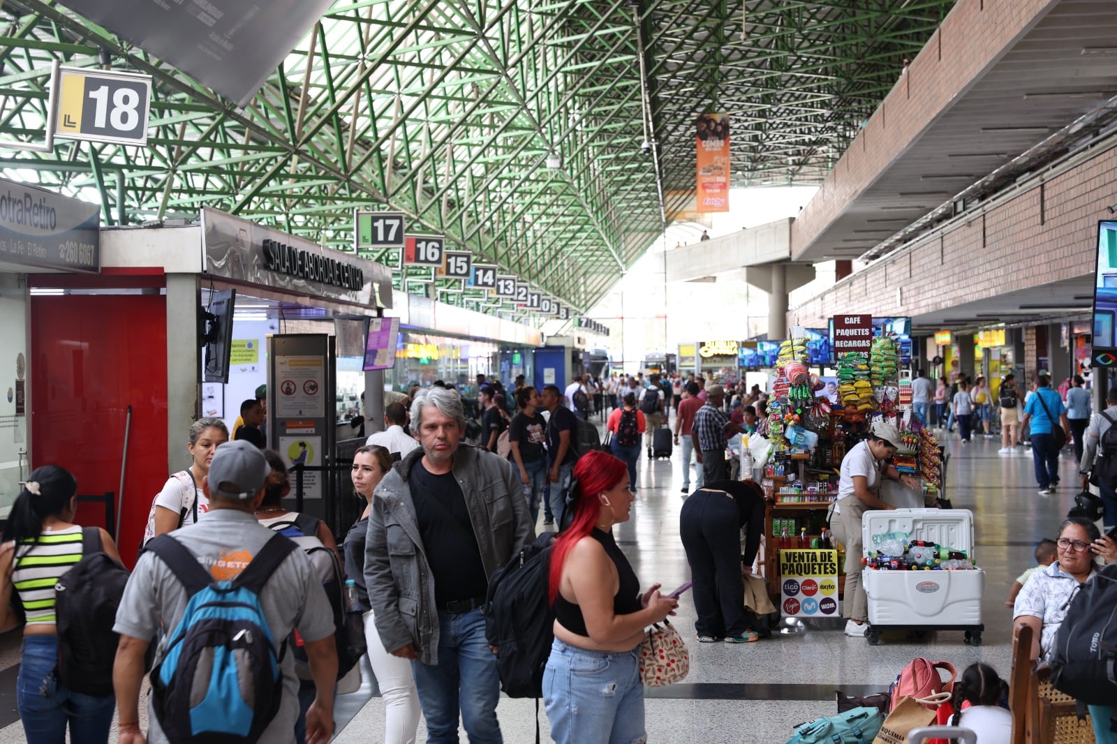 Terminal del Norte pasajeros- foto alcaldía de Medellín