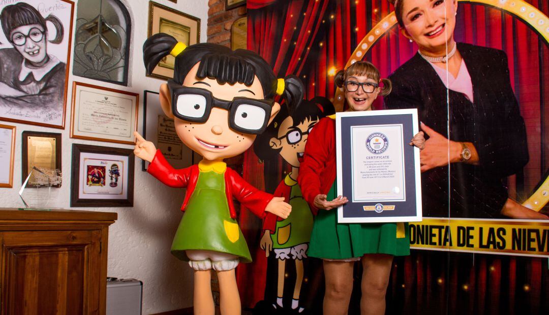 "Me siento orgullosa por este premio, es un reconocimiento grande que jamás pensé que me iban a dar", comentó la actriz Ma. Antonieta de las Nieves