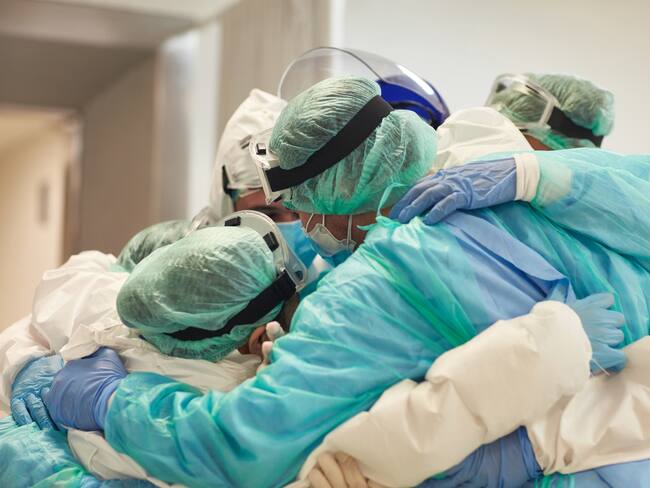 Médicos durante la pandemia. Foto: Getty Images