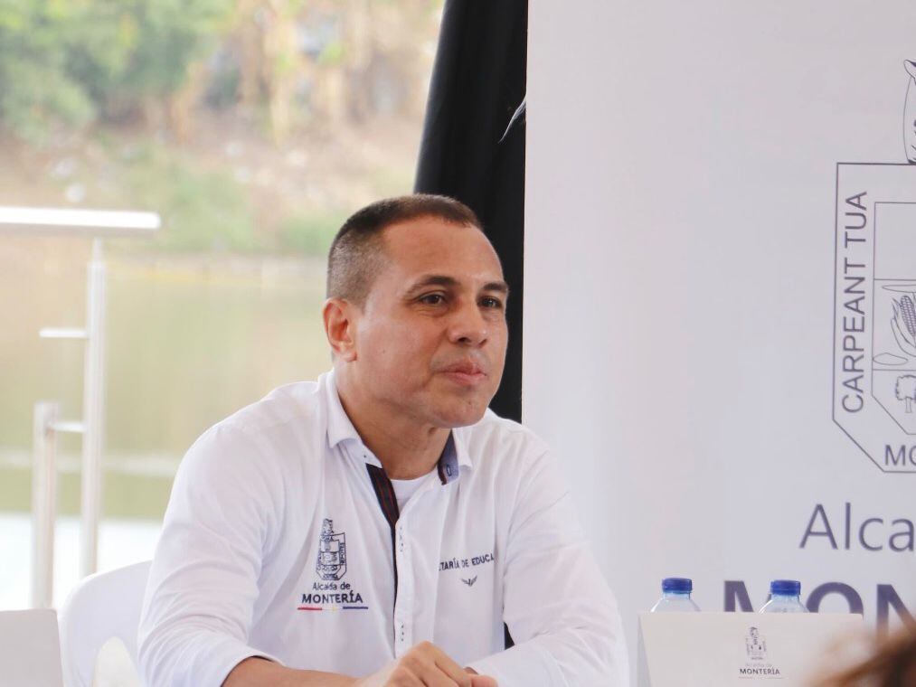 Marino Gómez, secretario de Educación de Montería. Foto: prensa Alcaldía de Montería.