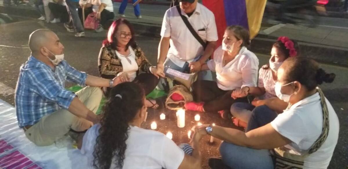 Personas realizaron velatón en Bucaramanga 