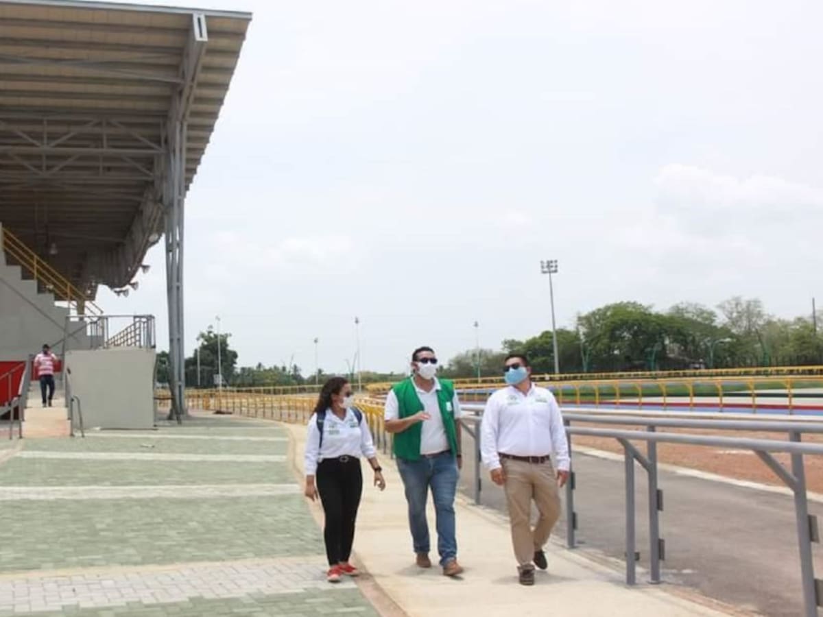 Alcaldía de Magangué- Bolívar pide acelerar obras de patinódromo