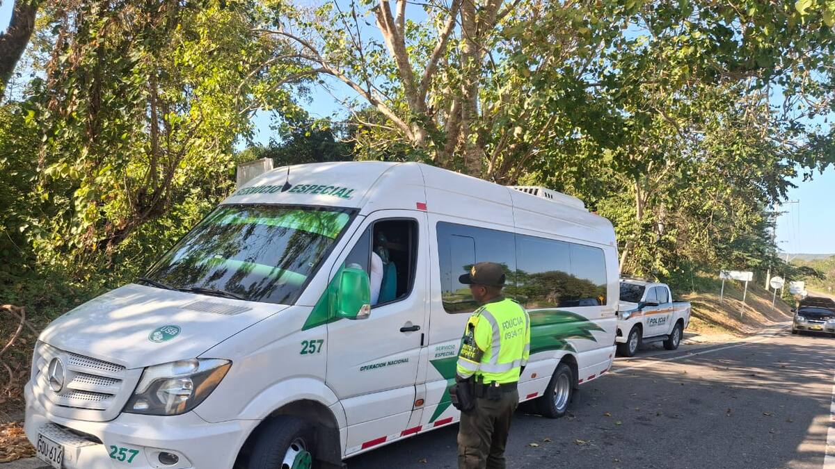 Campaña de la policía busca prevenir siniestros viales entre Cartagena–Barranquilla