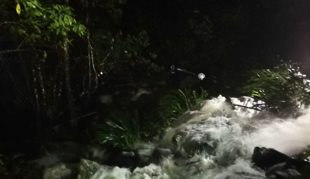 Accidente en la vía Victoria - Samaná, una persona desaparecida