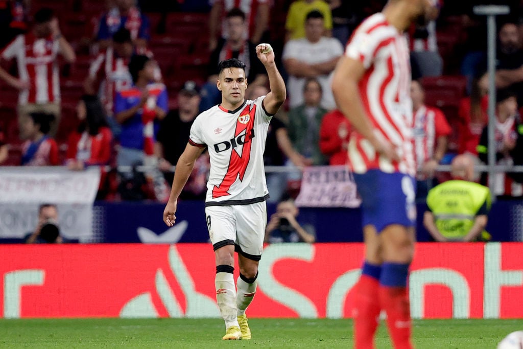 Radamel Falcao García con el Rayo Vallecano (Photo by David S. Bustamante/Soccrates/Getty Images)