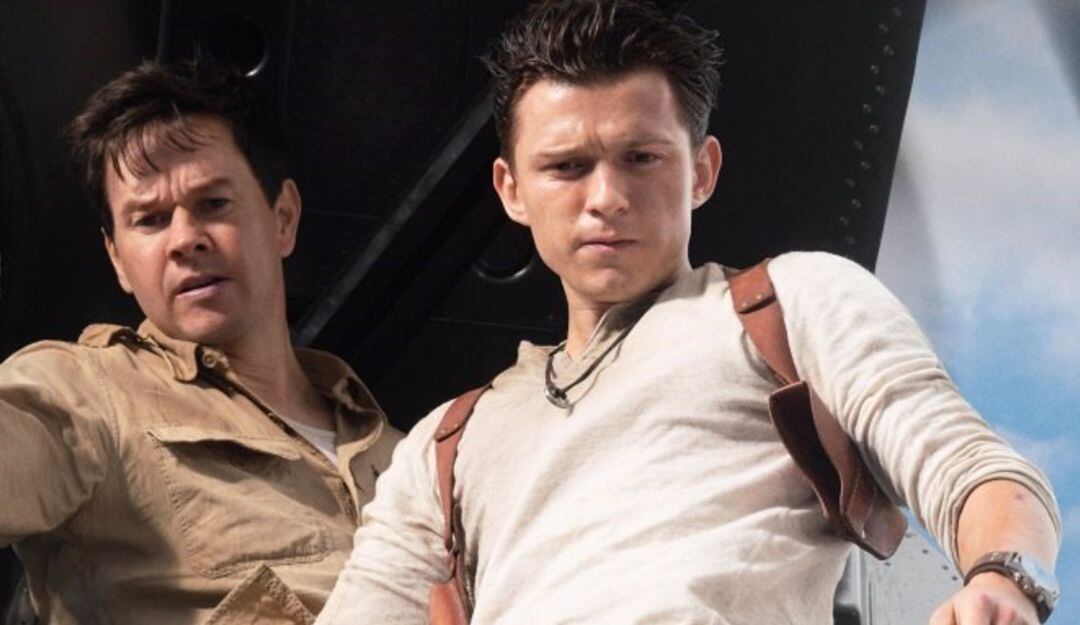 Tom Holland y Mark Wahlberg en la adaptación de 'Uncharted'
