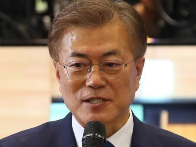 Presidente de Corea del Sur, Moon Jae-in.