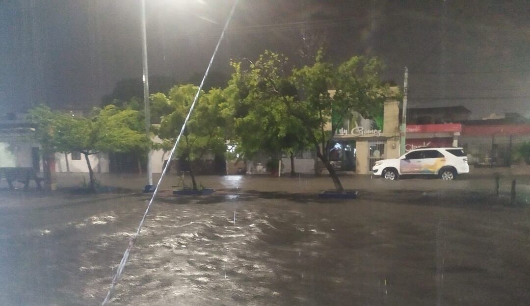 Lluvias en Riohacha. Cortesía: Alcaldía