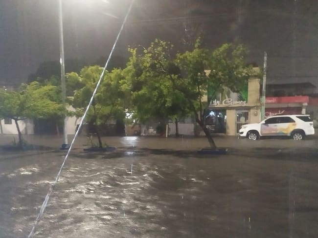 Lluvias en Riohacha. Cortesía: Alcaldía